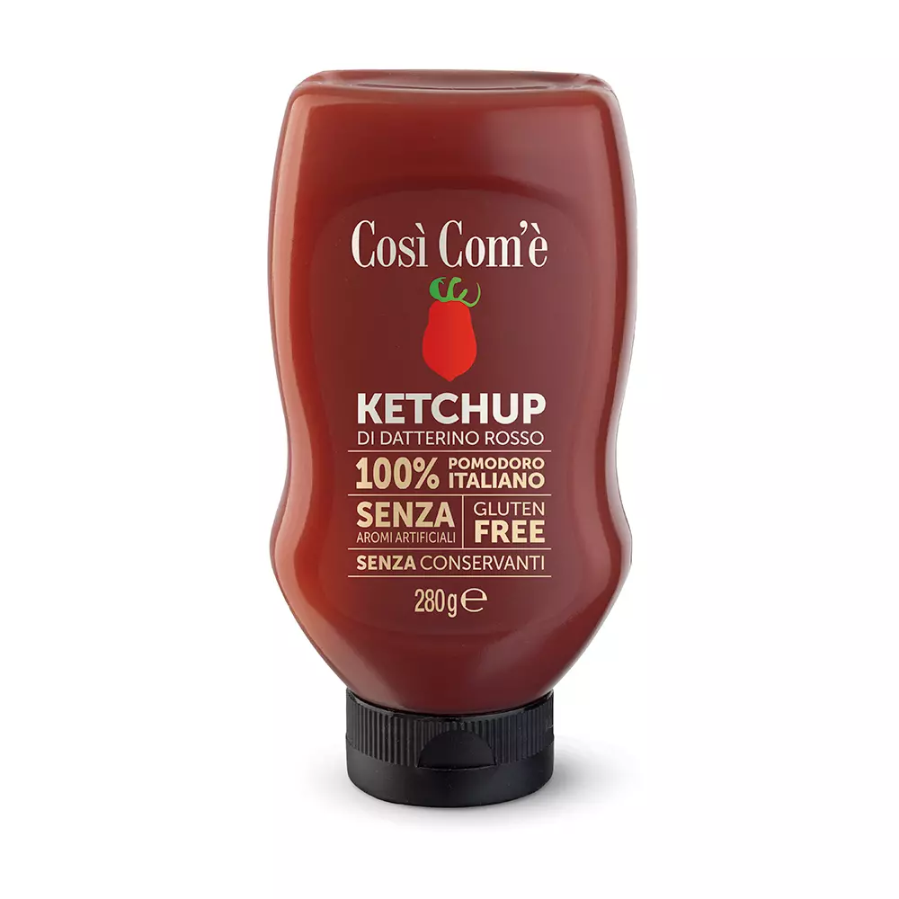 Così Com'è Ketchup Rosso 280g - Collo da 6pz
